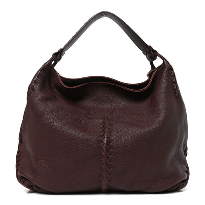 Bottega Veneta Cervo Deerskin Hobo Burgundy 1 of 10