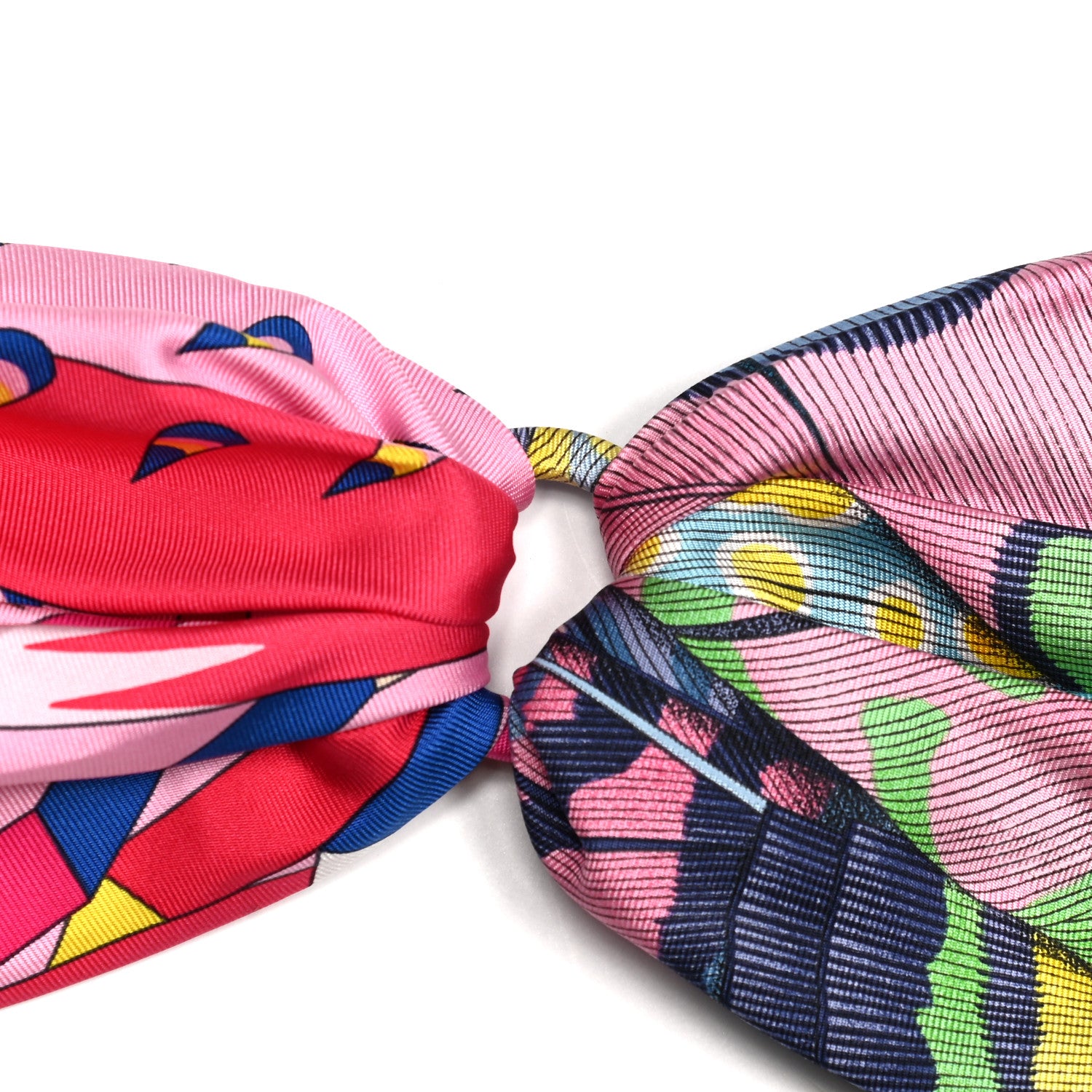 Hermes Silk Plisse Ring Scarf Rose 3 of 4