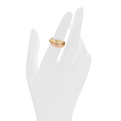 Cartier 18K Pink Yellow White Gold Classic Les Must De Cartier Trinity Ring 51 5.75 2 of 4
