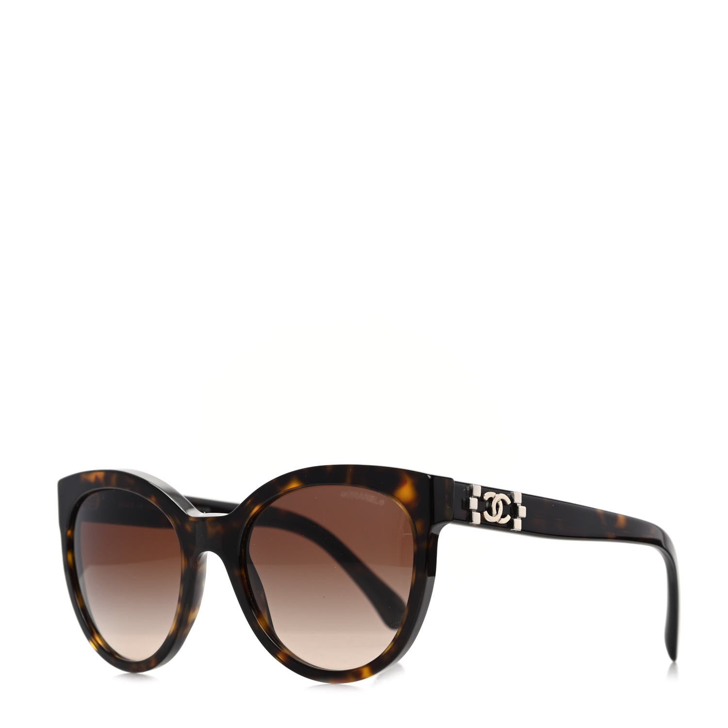 Chanel Pantos Signature CC Sunglasses 5315 Dark Havana 1 of 8