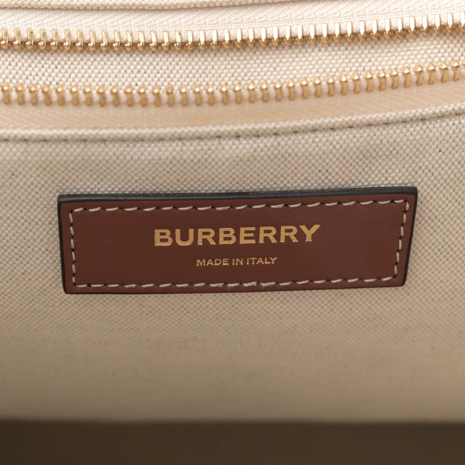 Burberry Vintage Check Calfskin Kane Tote Bag Beige Brown 6 of 15