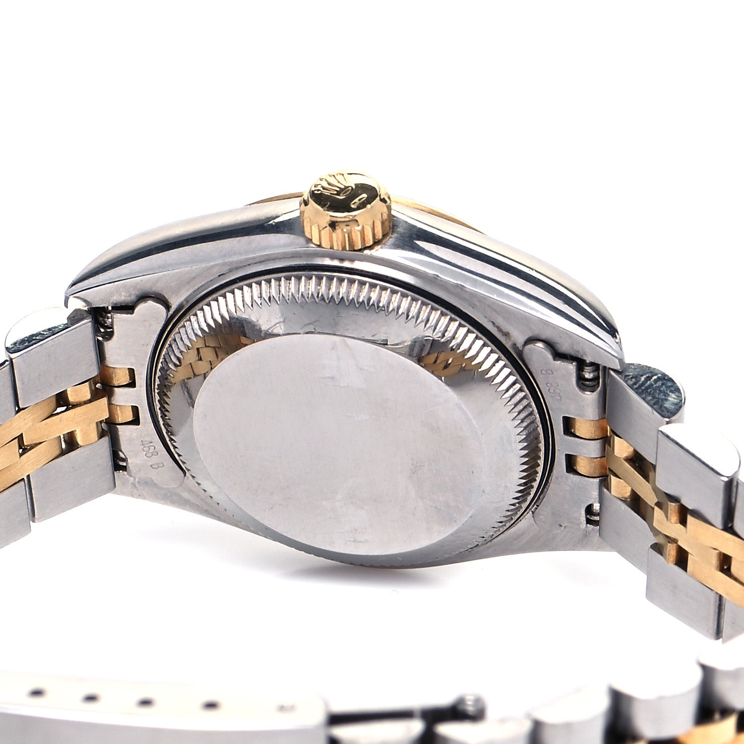 Rolex Stainless Steel 18K Yellow Gold Diamond 26mm Oyster Perpetual Datejust Watch Champagne 69173 4 of 4