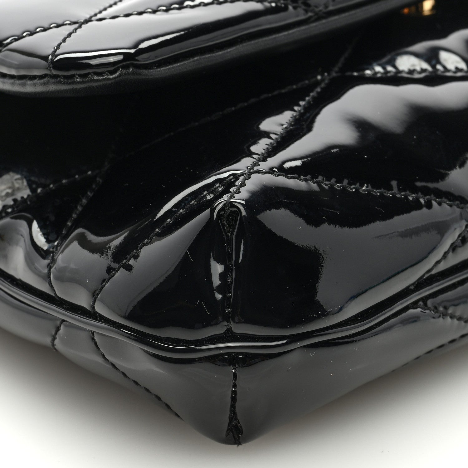 Saint Laurent Patent Quilted Le 57 Diamond Shoulder Bag Black 7 of 8
