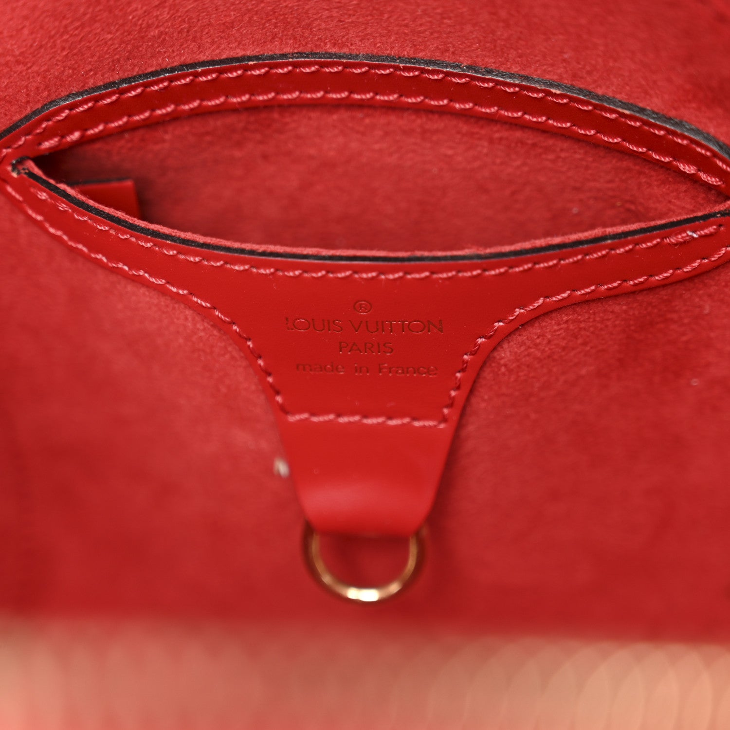 Louis Vuitton Epi Ellipse MM Castillan Red 6 of 10