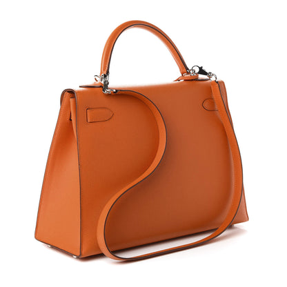 Hermes Epsom Kelly Sellier 32 Orange 3 of 10