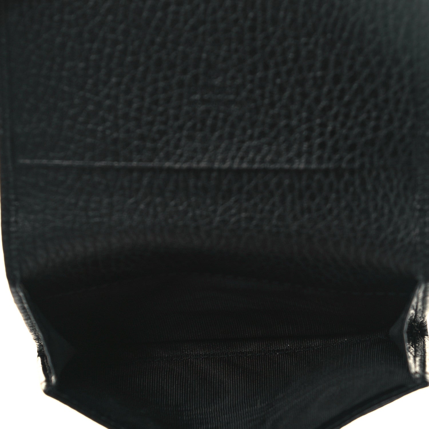 Gucci Pebbled Calfskin GG Marmont Card Case Black 5 of 9