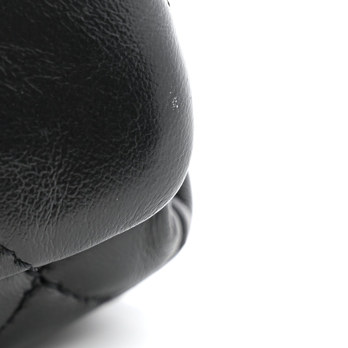 Lambskin Quilted Medium Color Match Flap Black