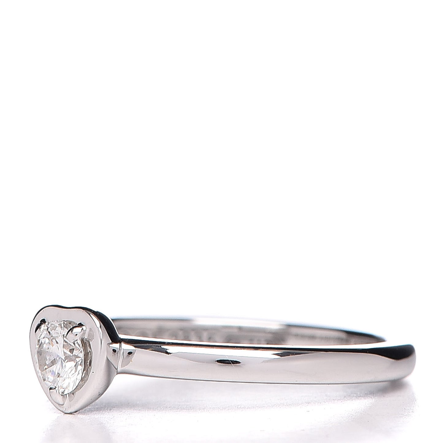 18K White Gold Diamond D'Amour Heart Ring 47 4