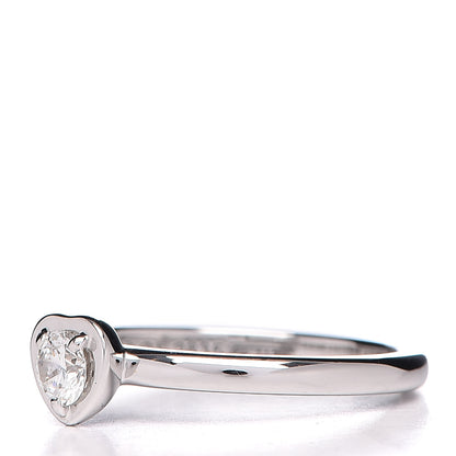 Cartier 18K White Gold Diamond D'Amour Heart Ring 47 4 3 of 7