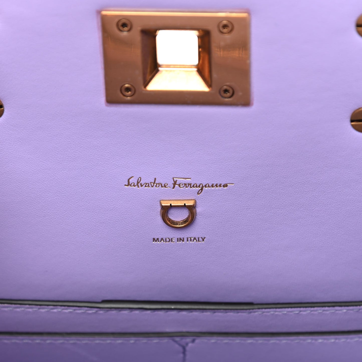 Hammered Calfskin Medium The Studio Box Bag Spring Crocus