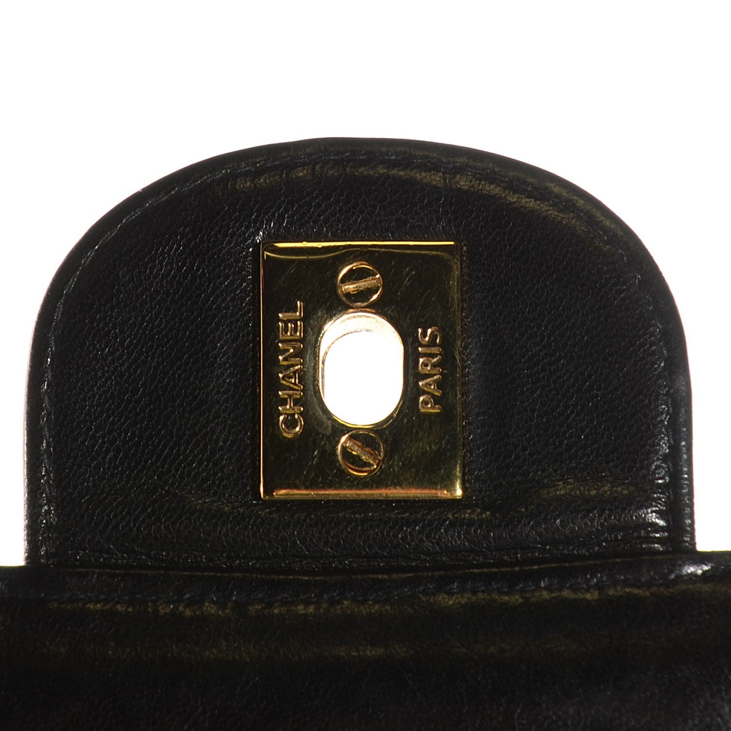 Chanel Lambskin Quilted Jumbo Flap Black 9 of 10