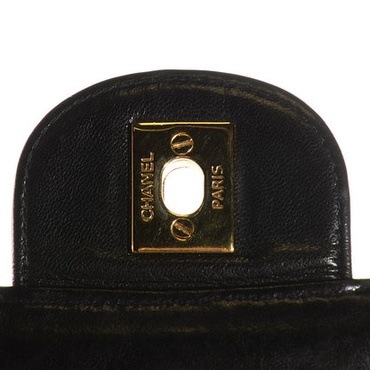 Chanel Lambskin Quilted Jumbo Flap Black 9 of 10