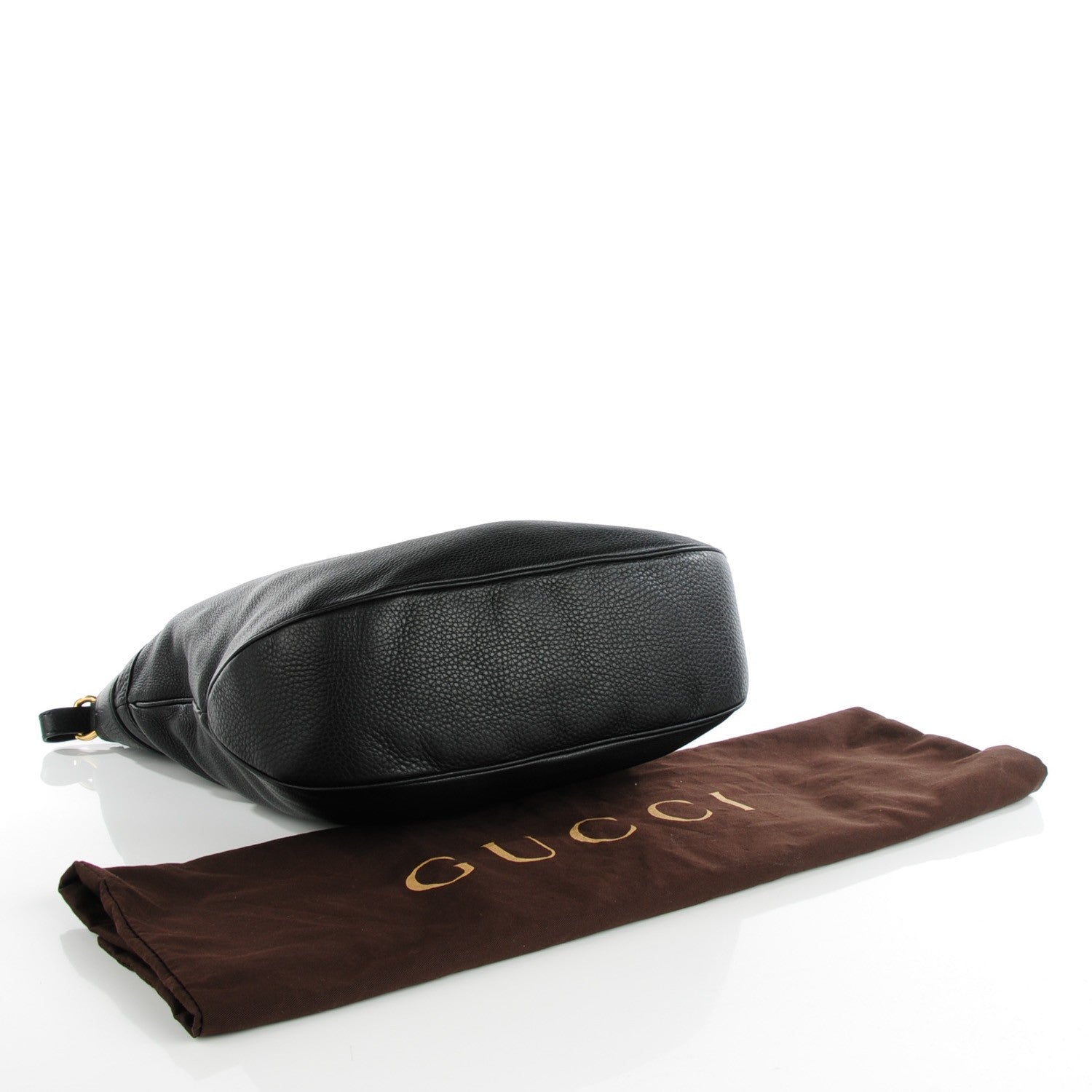 Gucci Calfskin Large Ride Shoulder Bag Black 4 of 7