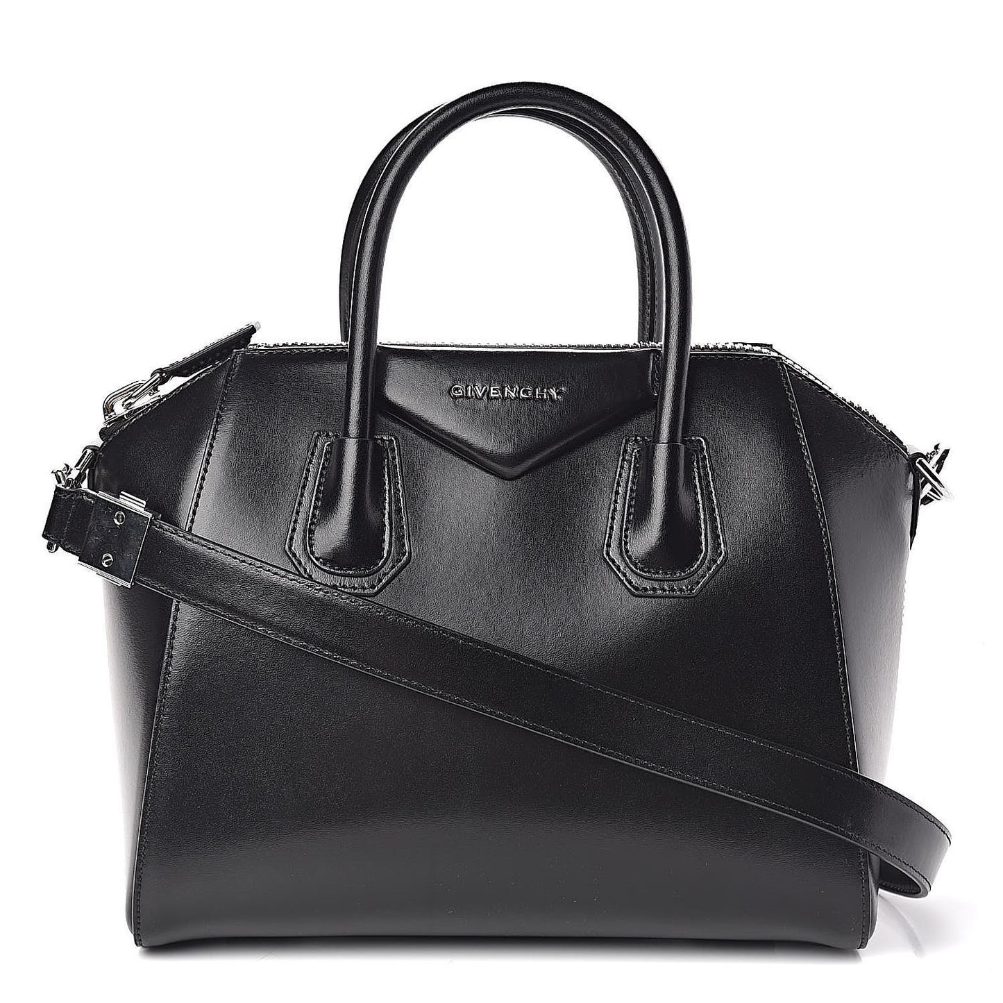 Calfskin Suede Boston Satchel Foresta