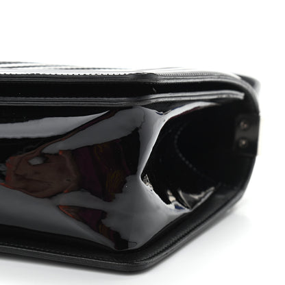 Chanel Patent Glitter PVC Chevron Quilted Medium Boy Flap Black Silver 11 of 11