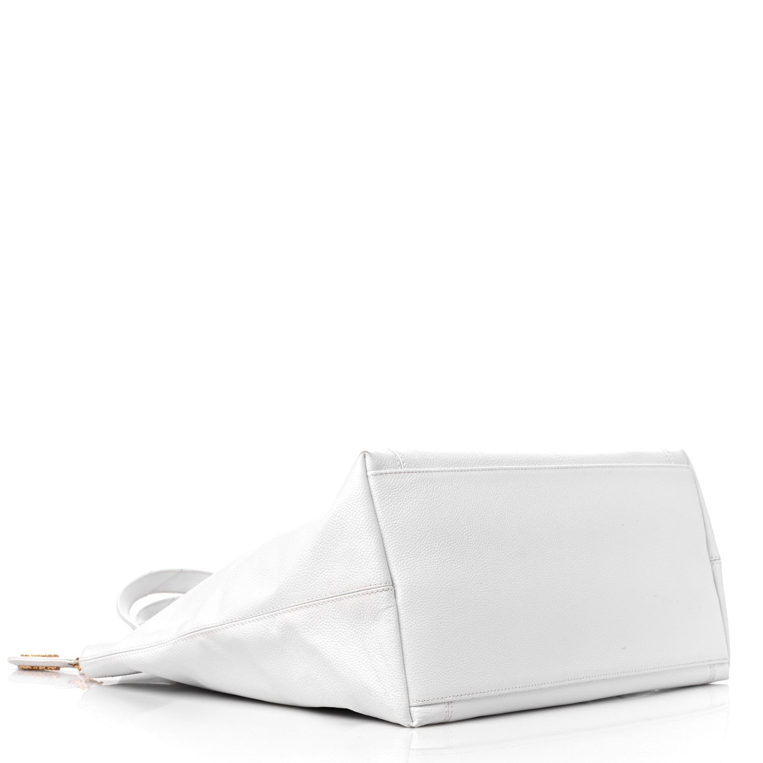 Chanel Caviar CC Tote White 3 of 14