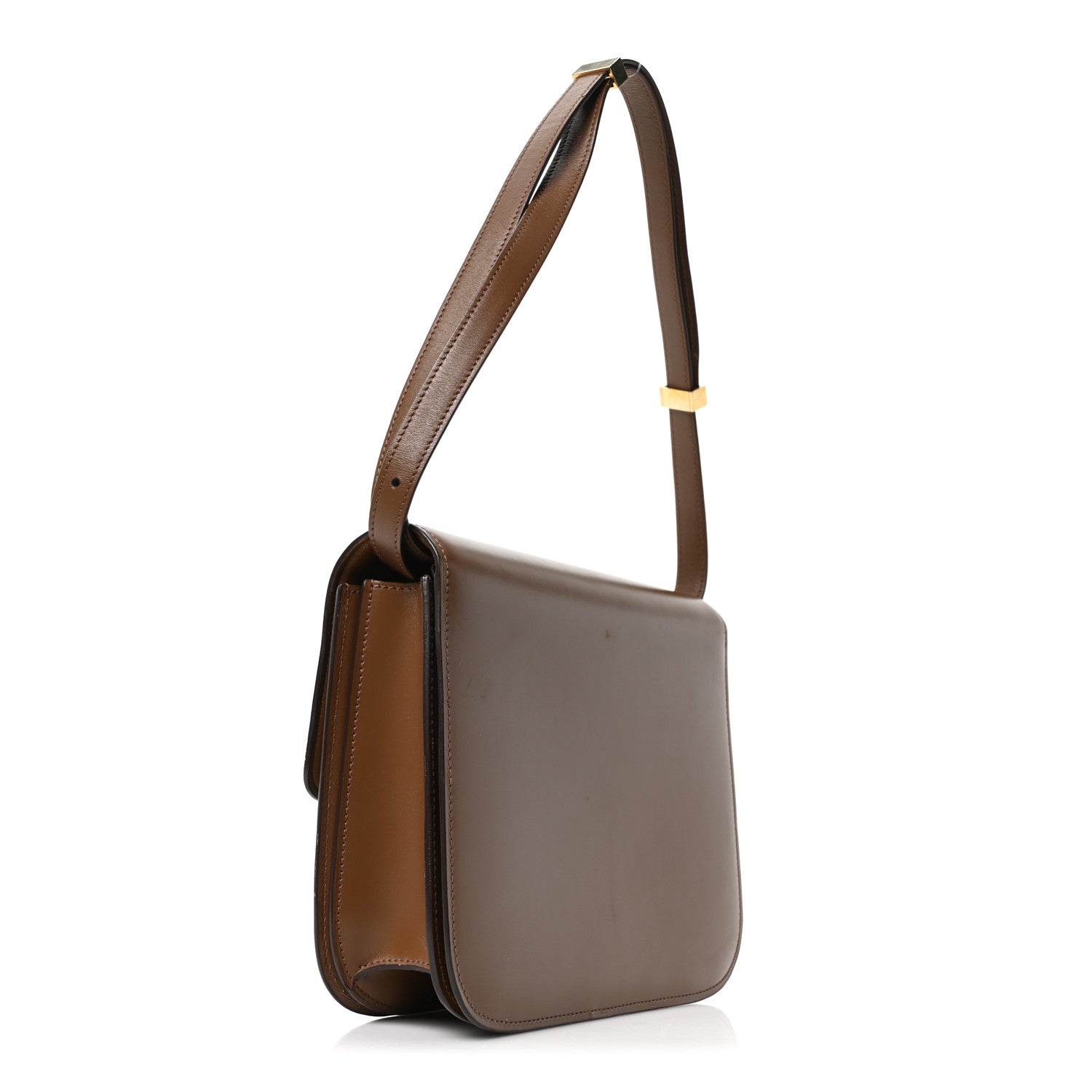 Celine Smooth Calfskin Medium Classic Box Flap Bag Light Camel 3 of 10