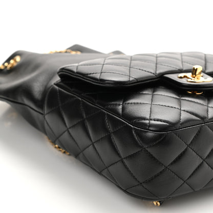 Chanel Lambskin Quilted Small in Seoul Backpack Black 9 of 10