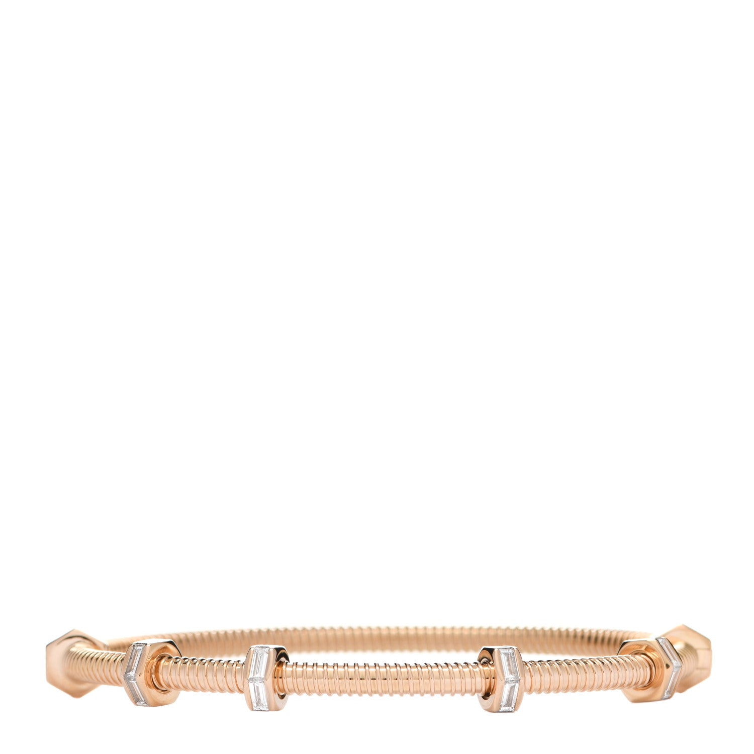 Cartier 18K Pink Gold Diamond Ecrou de Cartier Bracelet 17 1 of 4