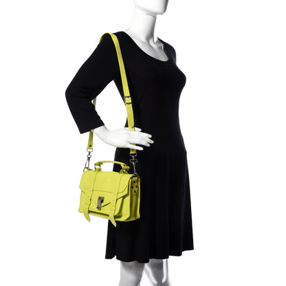 Proenza Schouler Lambskin Tiny PS1 Satchel Sulfur 2 of 13