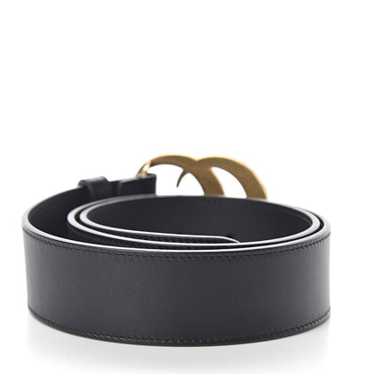 Gucci Moon Calfskin Pearl Double G 40mm Belt 80 32 Black Cream 3 of 6