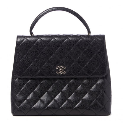 Chanel Caviar Quilted Jumbo Kelly Flap Black 1 of 9