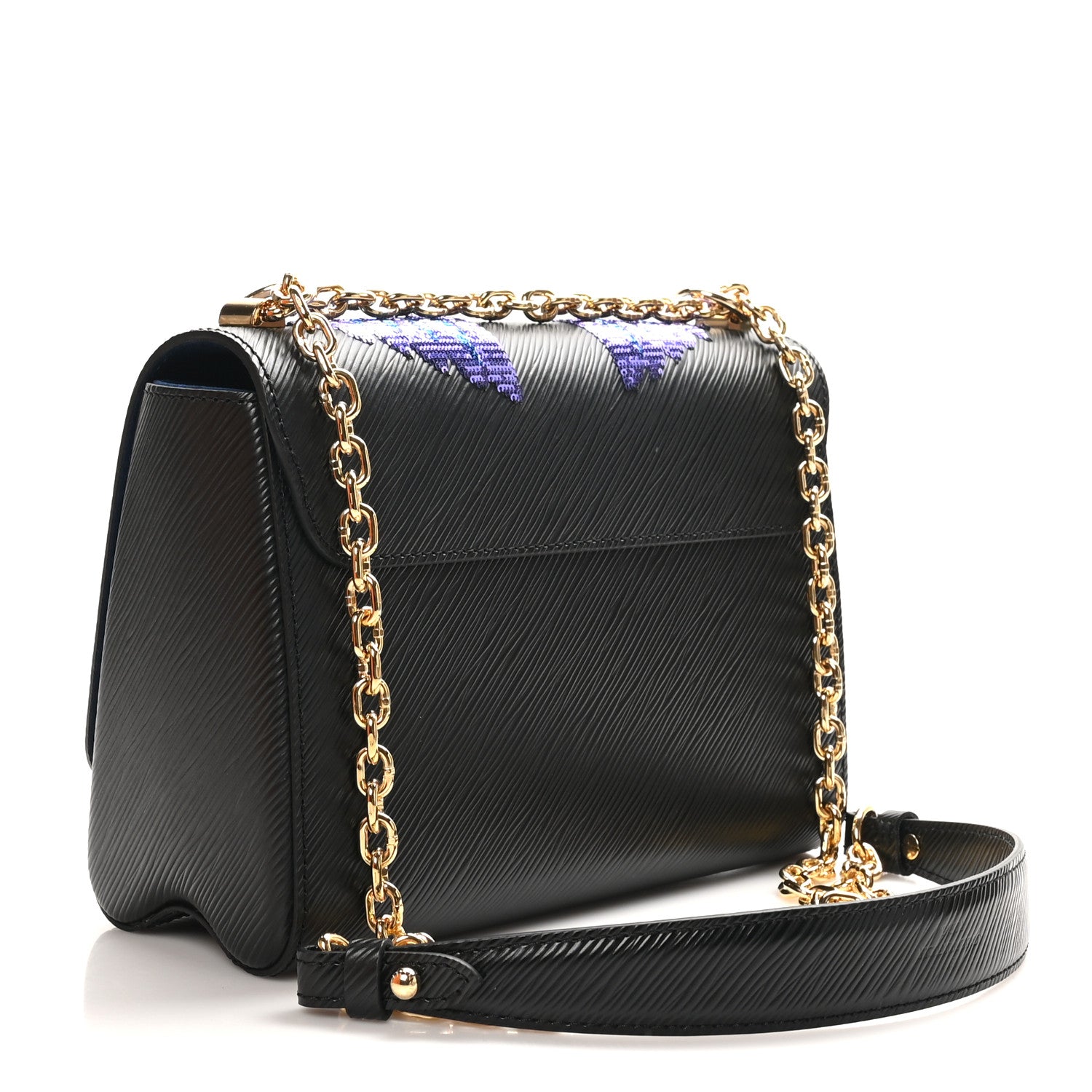 Louis Vuitton Epi Sequin Bird Twist Shoulder Bag MM Black 4 of 11