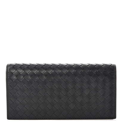 Bottega Veneta Nappa Intrecciato Flap Wallet Nero Black 1 of 10