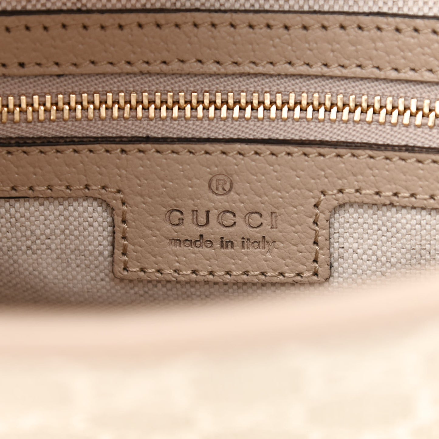 GG Supreme Monogram Textured Dollar Calfskin Web Small Jackie 1961 Hobo Beige Mystic White Oatmeal