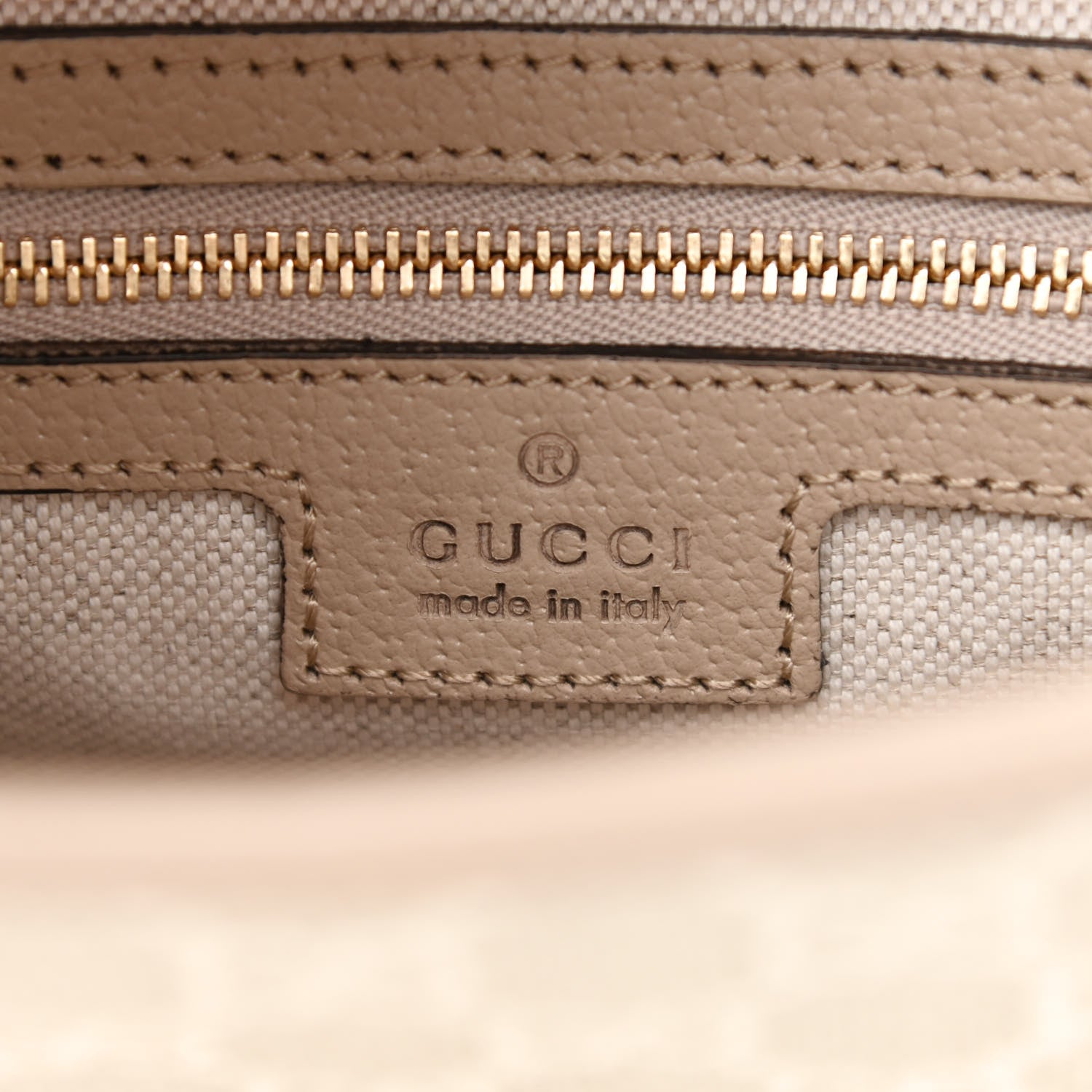 Gucci GG Supreme Monogram Textured Dollar Calfskin Web Small Jackie 1961 Hobo Beige Mystic White Oatmeal 6 of 8