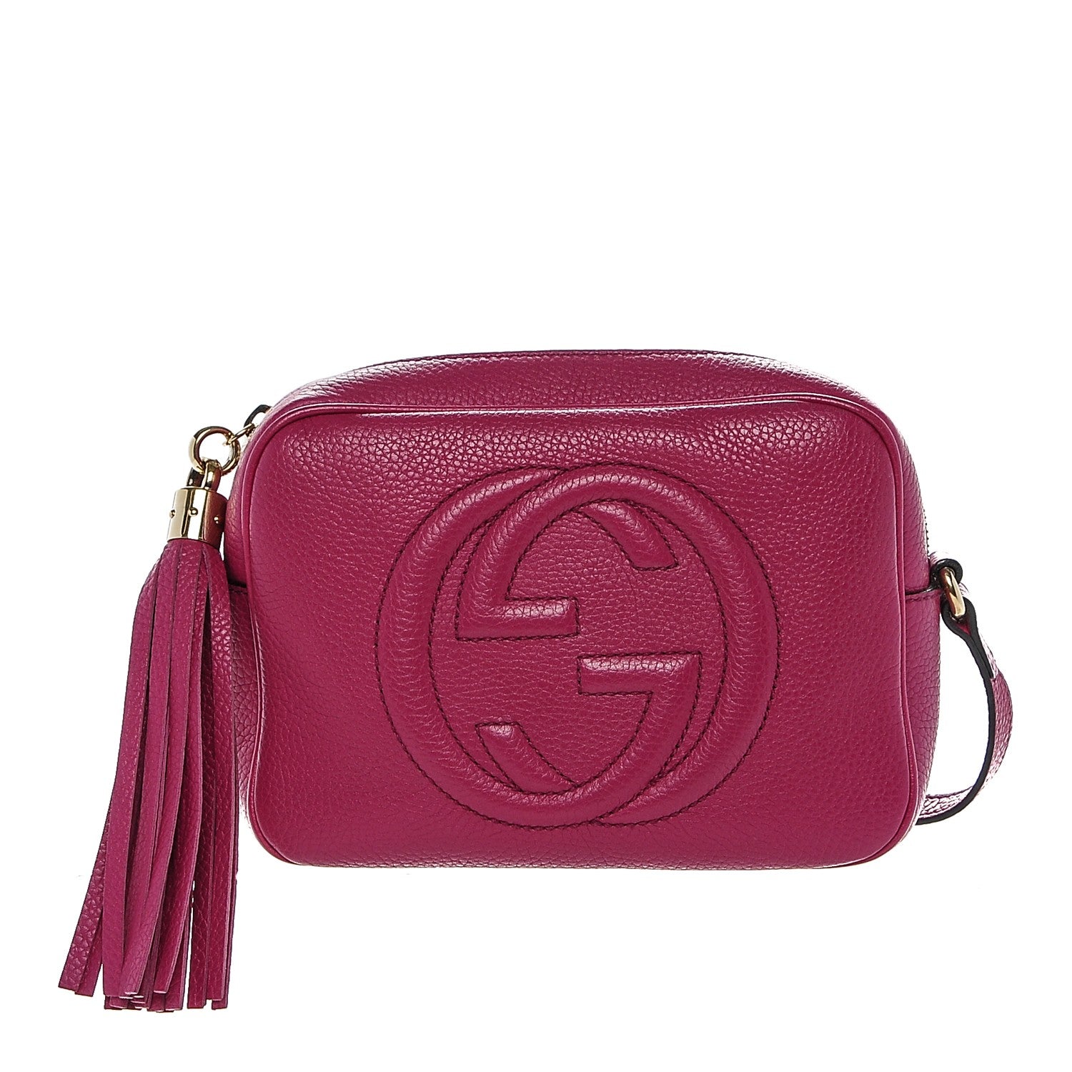 Gucci Cellarius Calfskin Small Soho Disco Bag Bright Bouganville 1 of 6