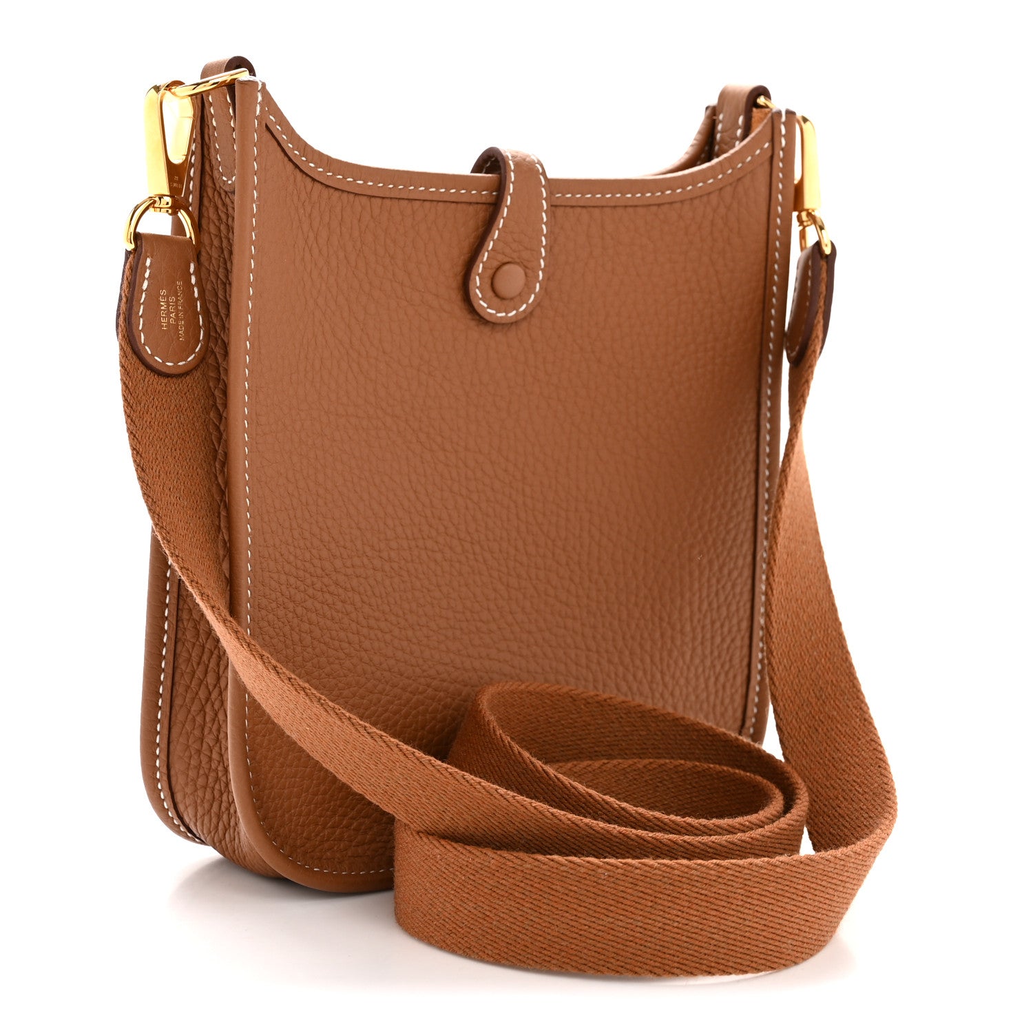 Hermes Taurillon Clemence Evelyne TPM Gold 3 of 11