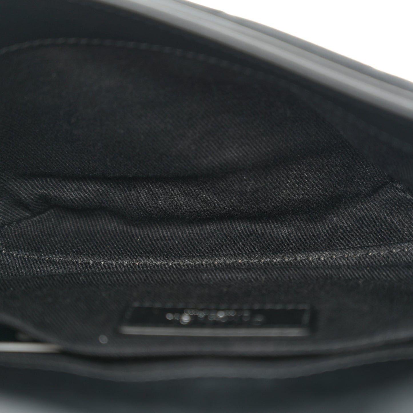 Calfskin Quilted CC Uniform Flap Belt Bag Black