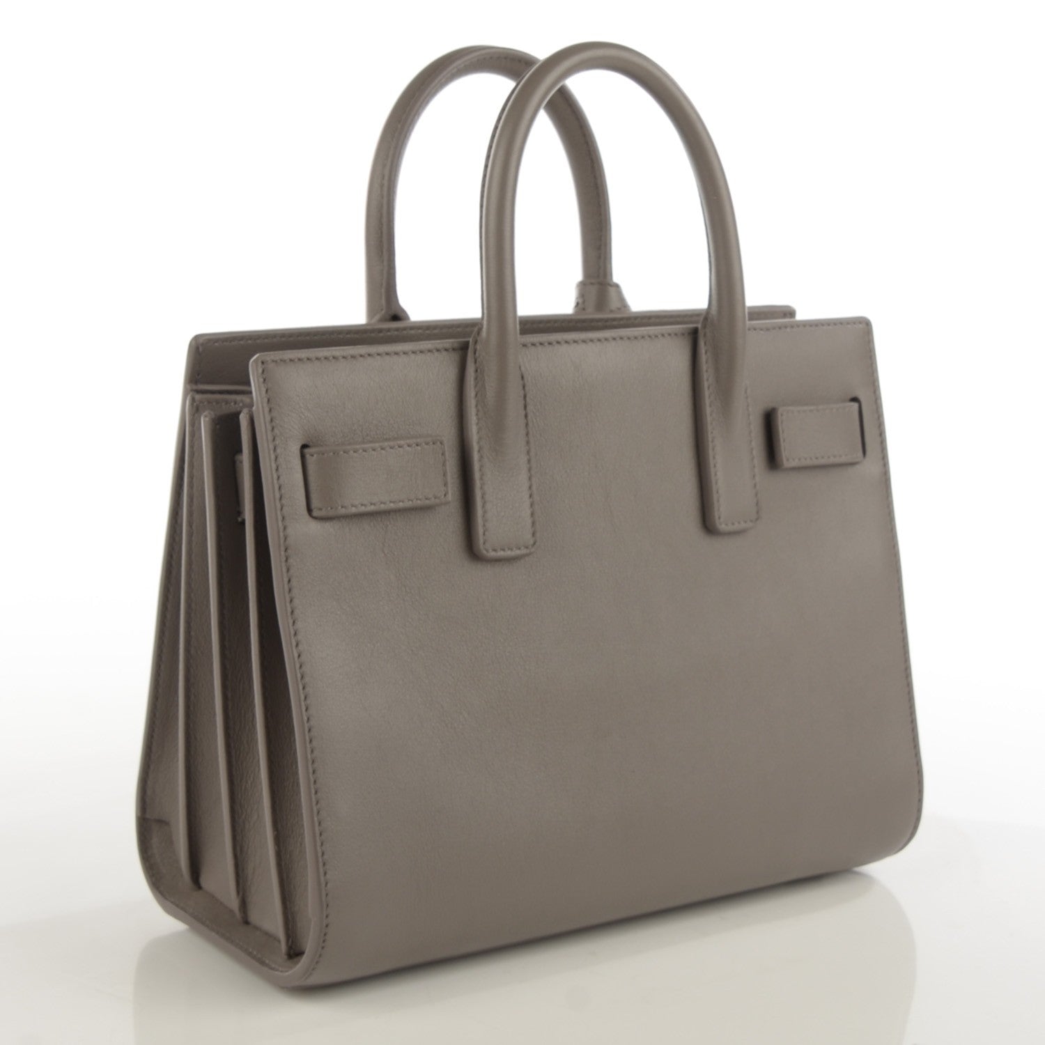 Saint Laurent Calfskin Nano Sac De Jour Fog 3 of 6