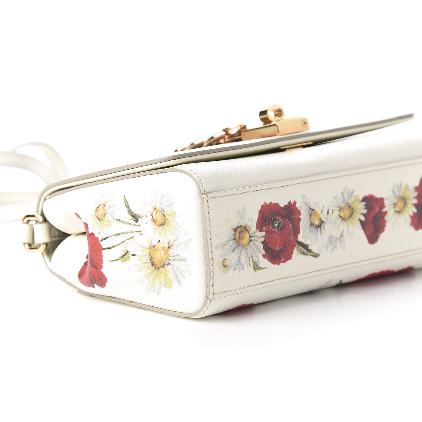 Dauphine Floral Print Crossbody Bag White Multicolor