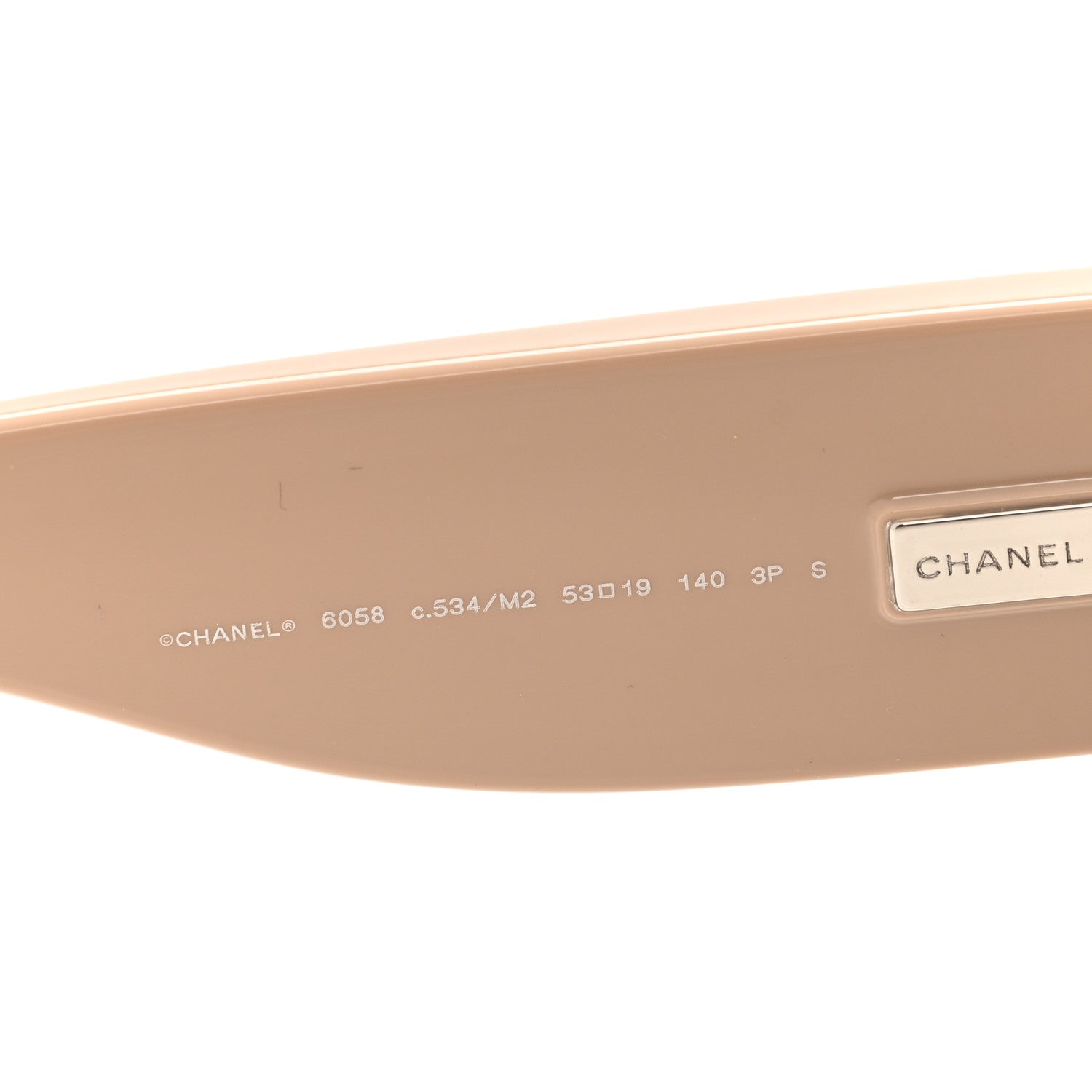 Chanel Nylon Butterfly Polarized Sunglasses 6058 Black Beige 6 of 7