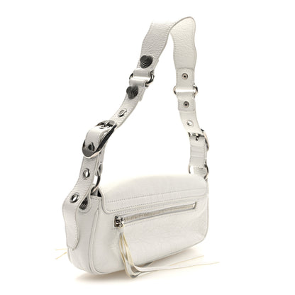 Balenciaga Agneau Arena Le Cagole Sling Bag XS Optic White 3 of 9