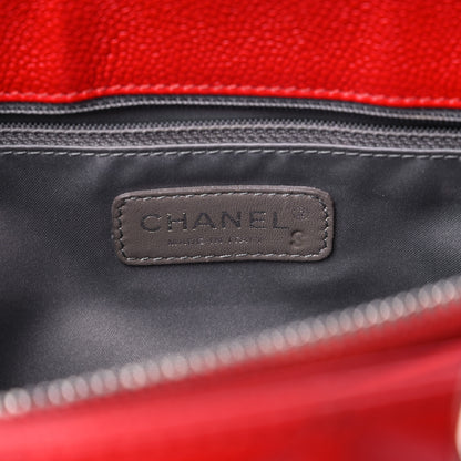 Chanel Caviar Quilted Grand Shopping Tote GST Red 6 of 12