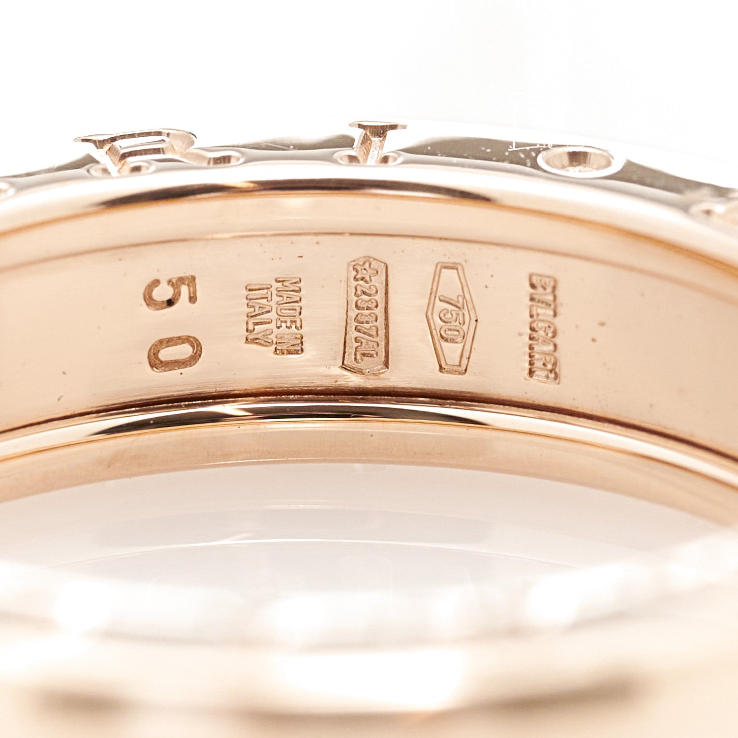 Bulgari 18K Rose Gold B.Zero1 One-Band Ring 50 5.5 10 of 11