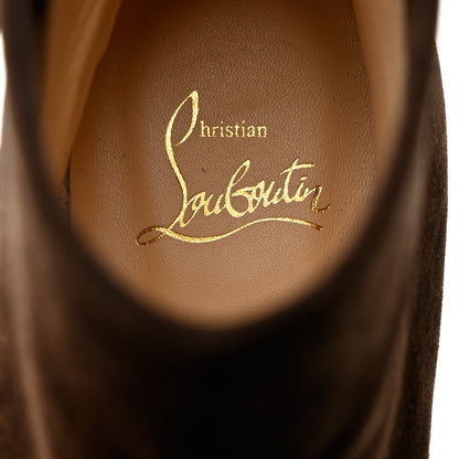 Christian Louboutin Veau Velours Turela 55 Ankle Boots 37 Arabica 6 of 8