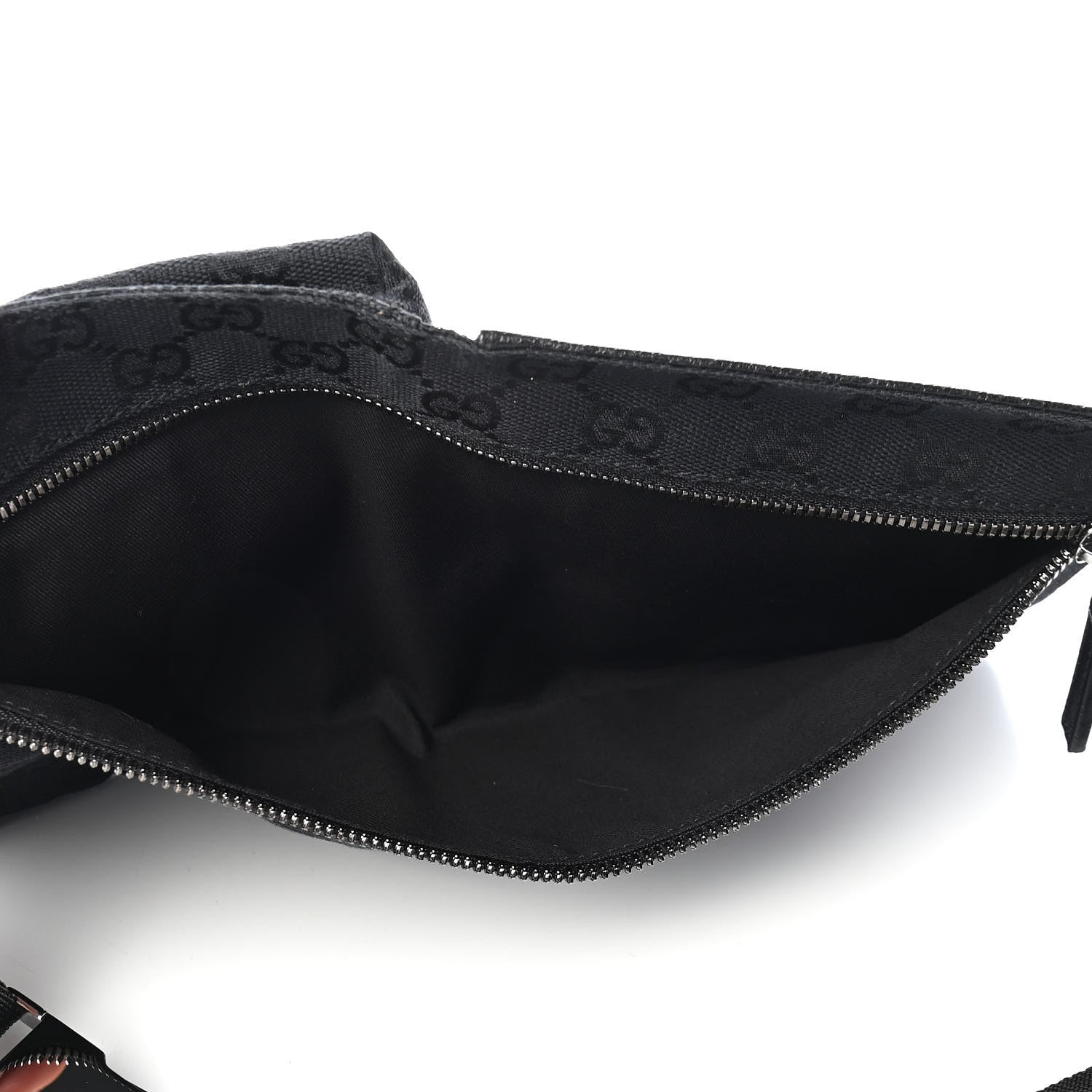 Gucci GG Monogram Double Pocket Belt Bag Black 5 of 8