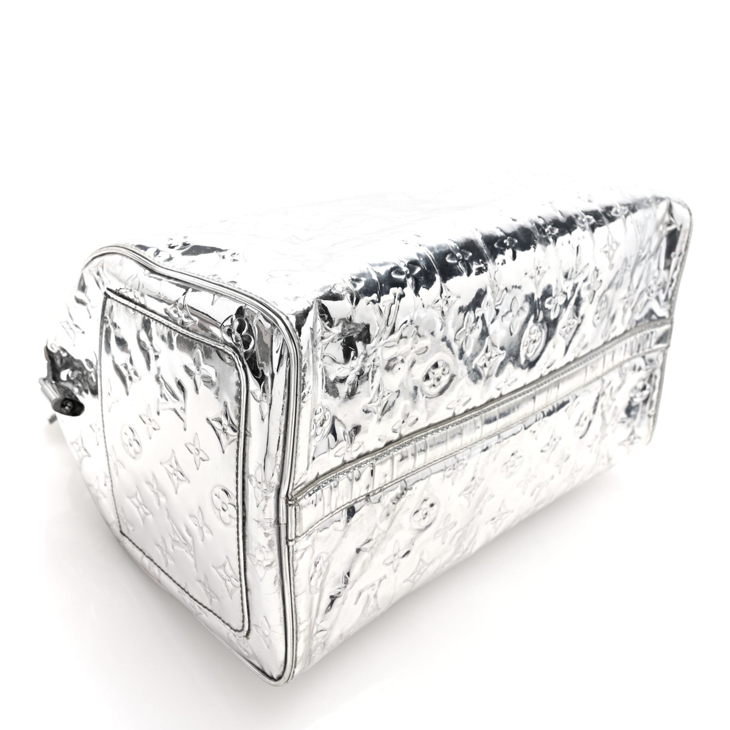 Louis Vuitton Monogram Miroir Speedy 35 Silver 4 of 9