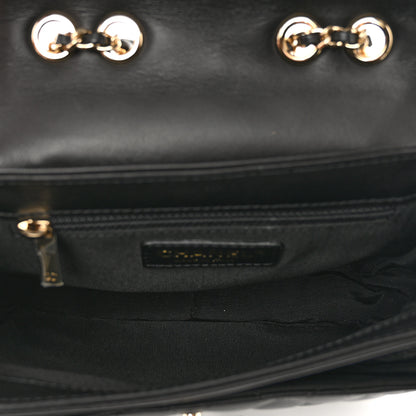 Chanel Lambskin Quilted Small Lovely Day Flap Black 6 of 10