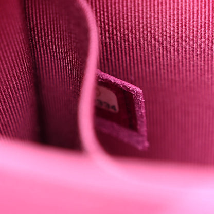 Chanel Caviar Quilted North South Boy Flap Fuchsia 7 of 12