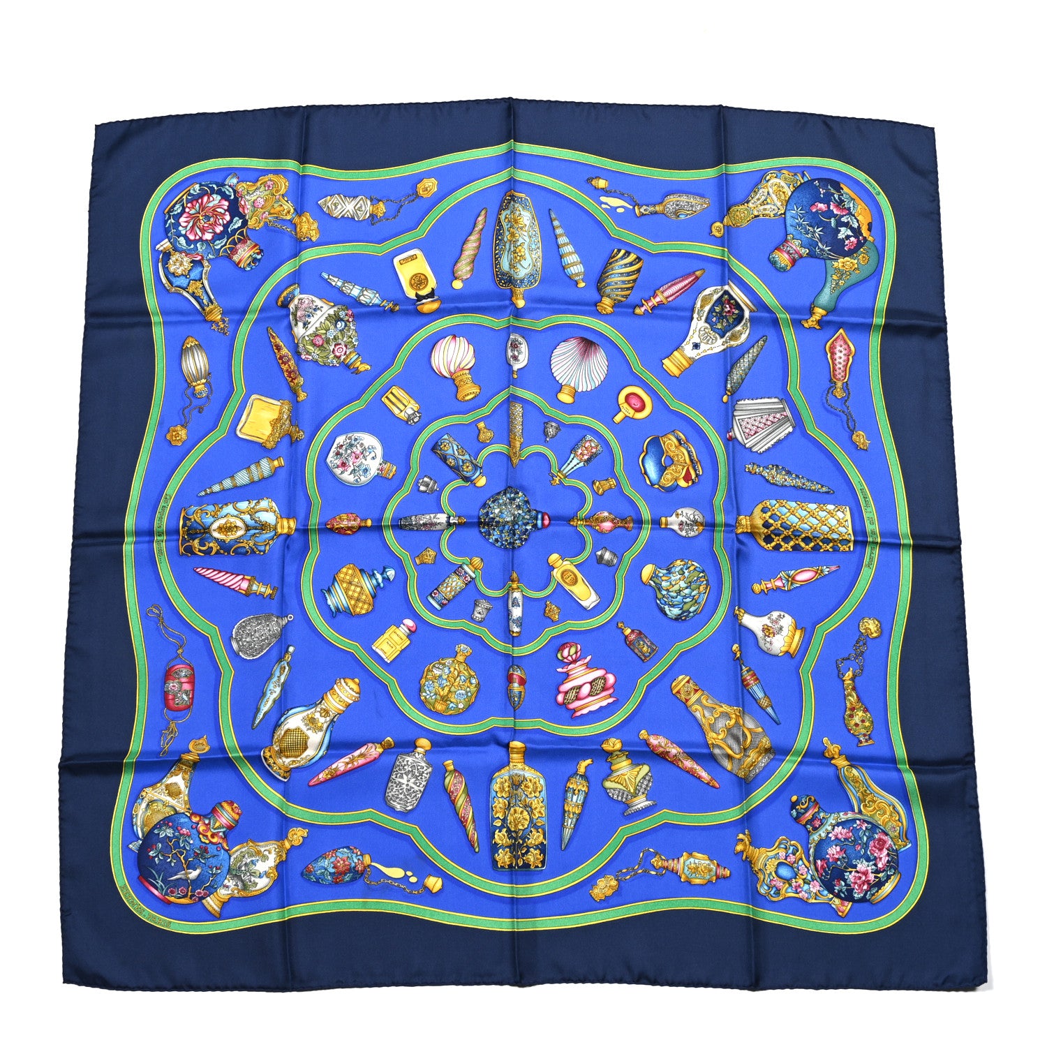 Hermes Silk Qu'Importe Le Flacon Scarf 90 1 of 5