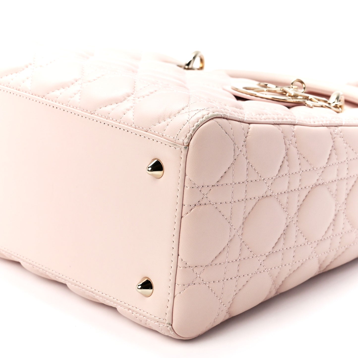 Lambskin Cannage Medium Lady Dior Light Pink