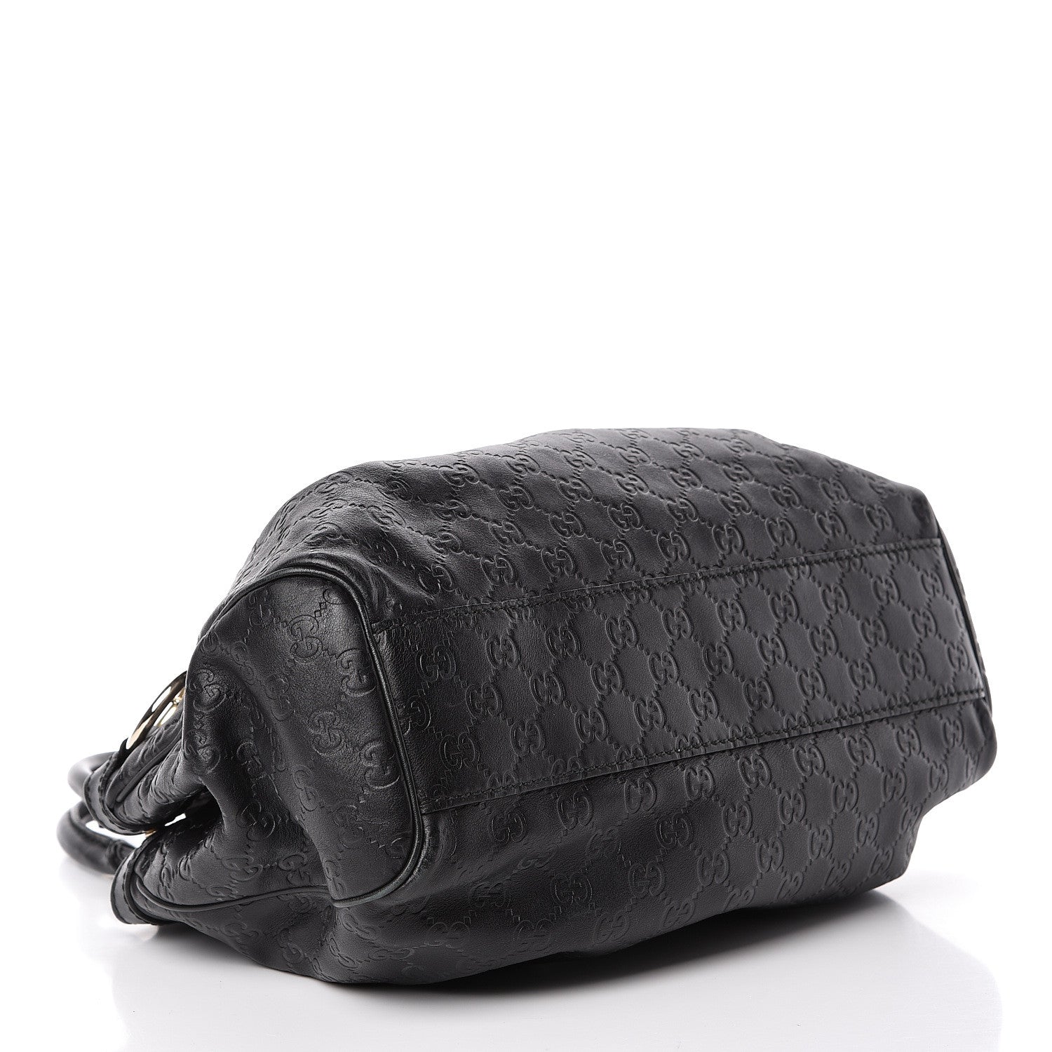 Gucci Guccissima Medium Sukey Tote Black 4 of 15