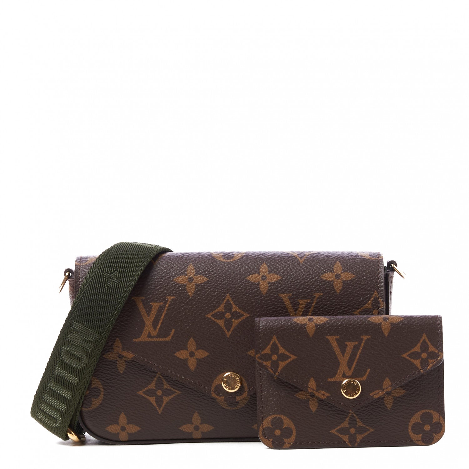 Louis Vuitton Monogram Felicie Strap & Go Kaki 1 of 9