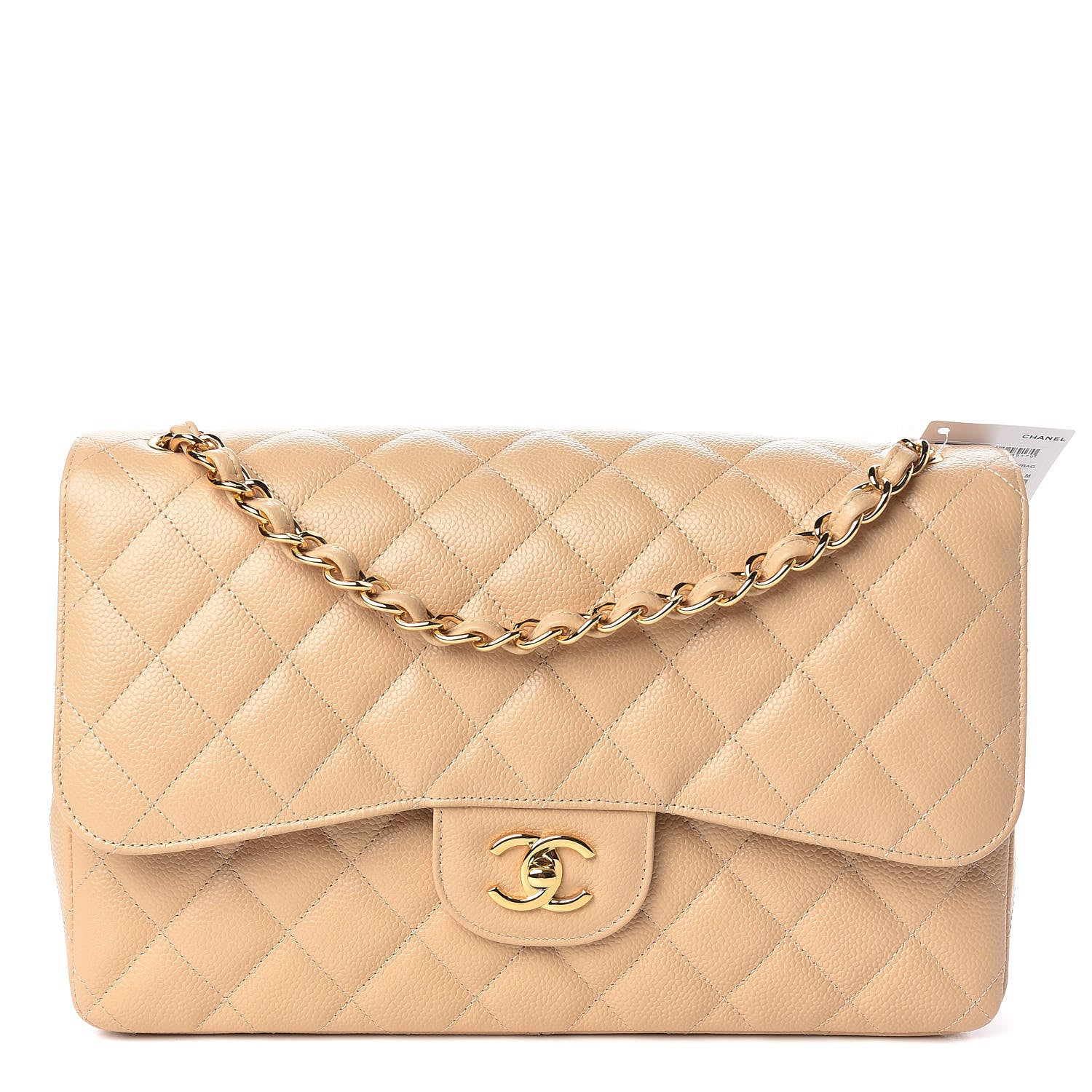 Chanel Caviar Quilted Jumbo Double Flap Beige Clair 1 of 11