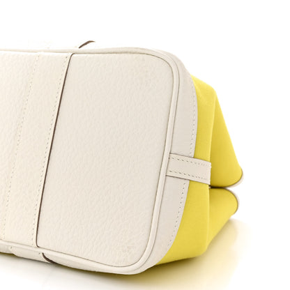 Hermes Toile Officier Vache Country Garden Party 30 TPM Lime White 10 of 11